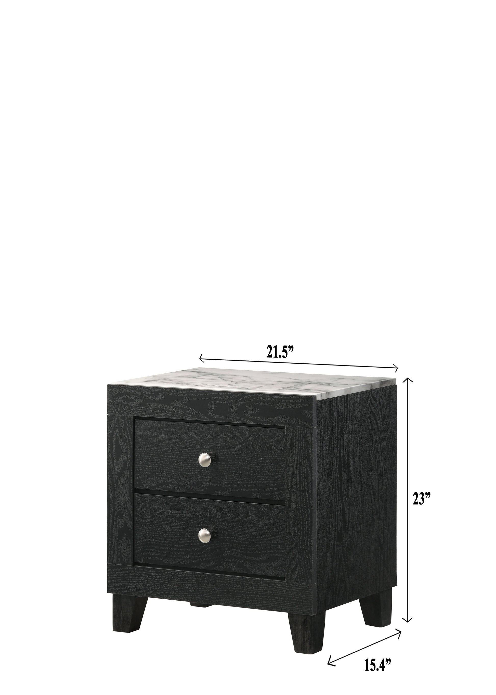 Cadence Black Nightstand - B4510-2 - Luna Furniture - Dallas Store