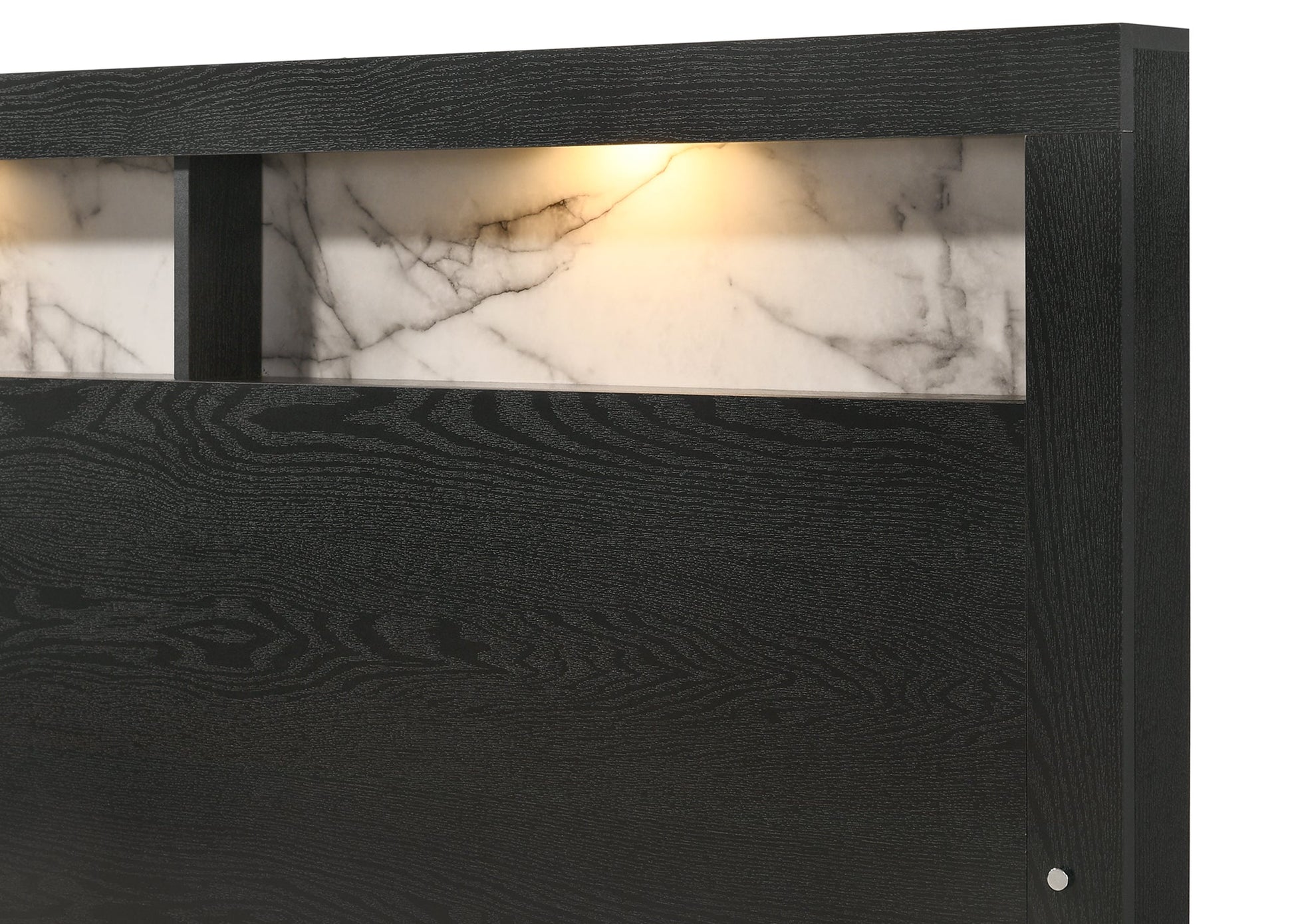 Cadence Black Queen LED Panel Bed - B4510-Q-BED - Luna Furniture - Dallas Store