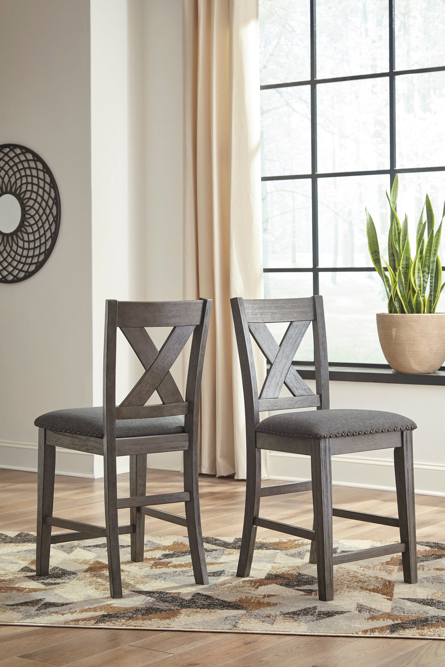 Caitbrook Gray 5-Piece Counter Height Set - SET | D388-13 | D388-124(2) - Luna Furniture - Dallas Store
