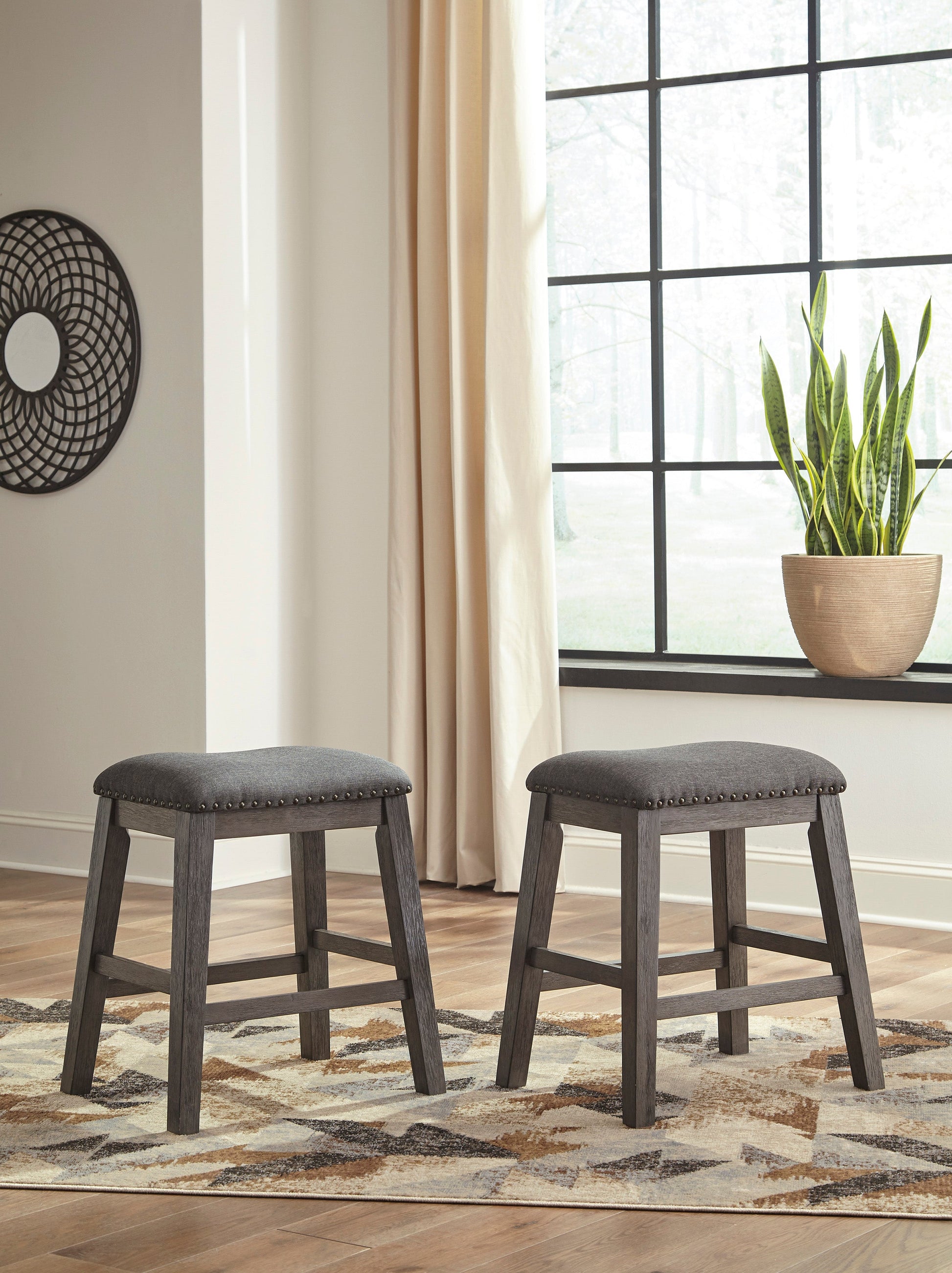 Caitbrook Gray 5-Piece Counter Height Set w/ Stools - SET | D388-13 | D388-024(2) - Luna Furniture - Dallas Store