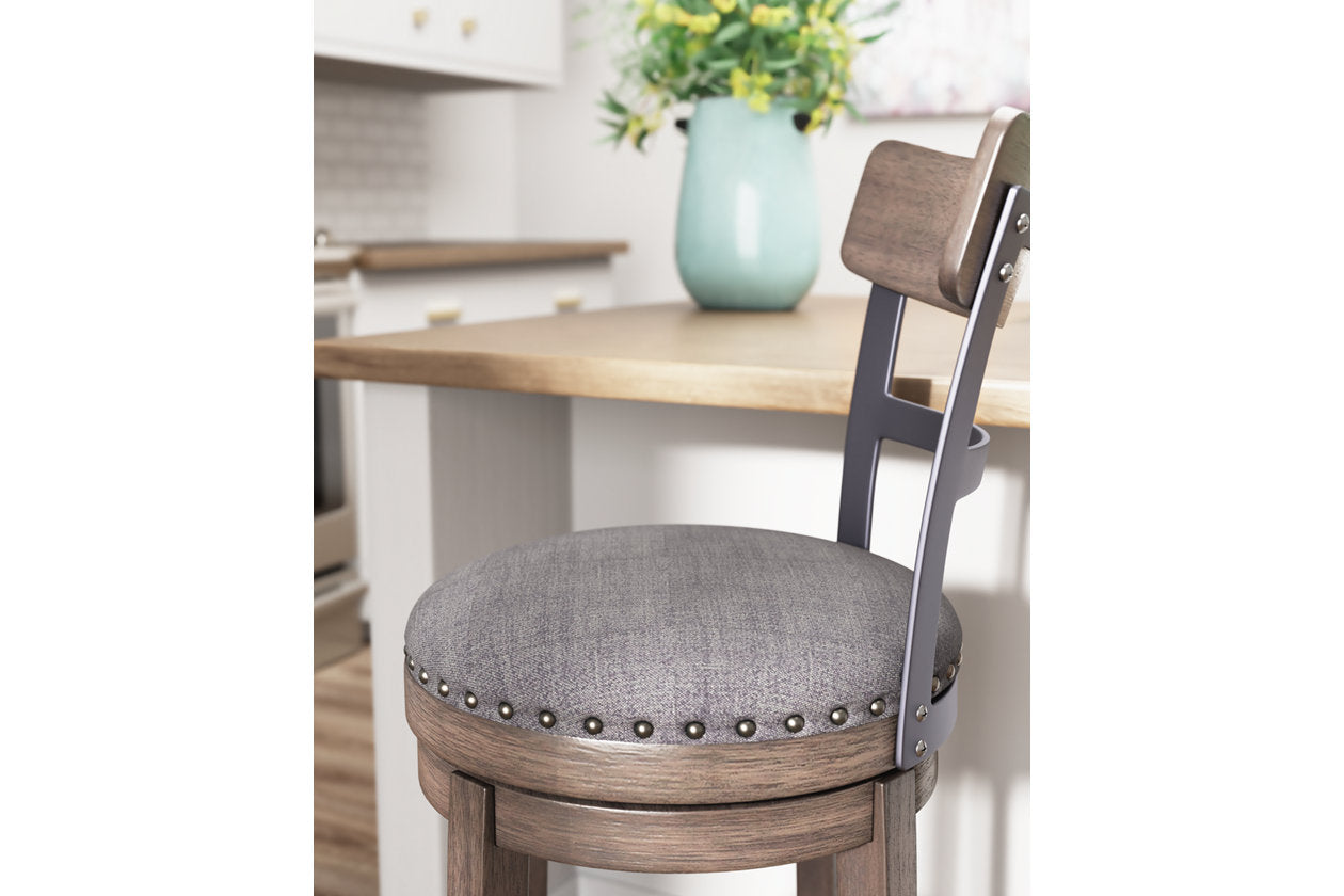 Caitbrook Gray Bar Height Barstool - D388-230 - Luna Furniture - Dallas Store