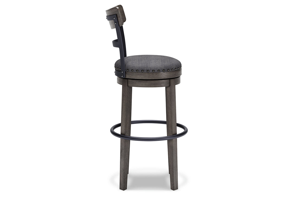Caitbrook Gray Bar Height Barstool - D388-230 - Luna Furniture - Dallas Store