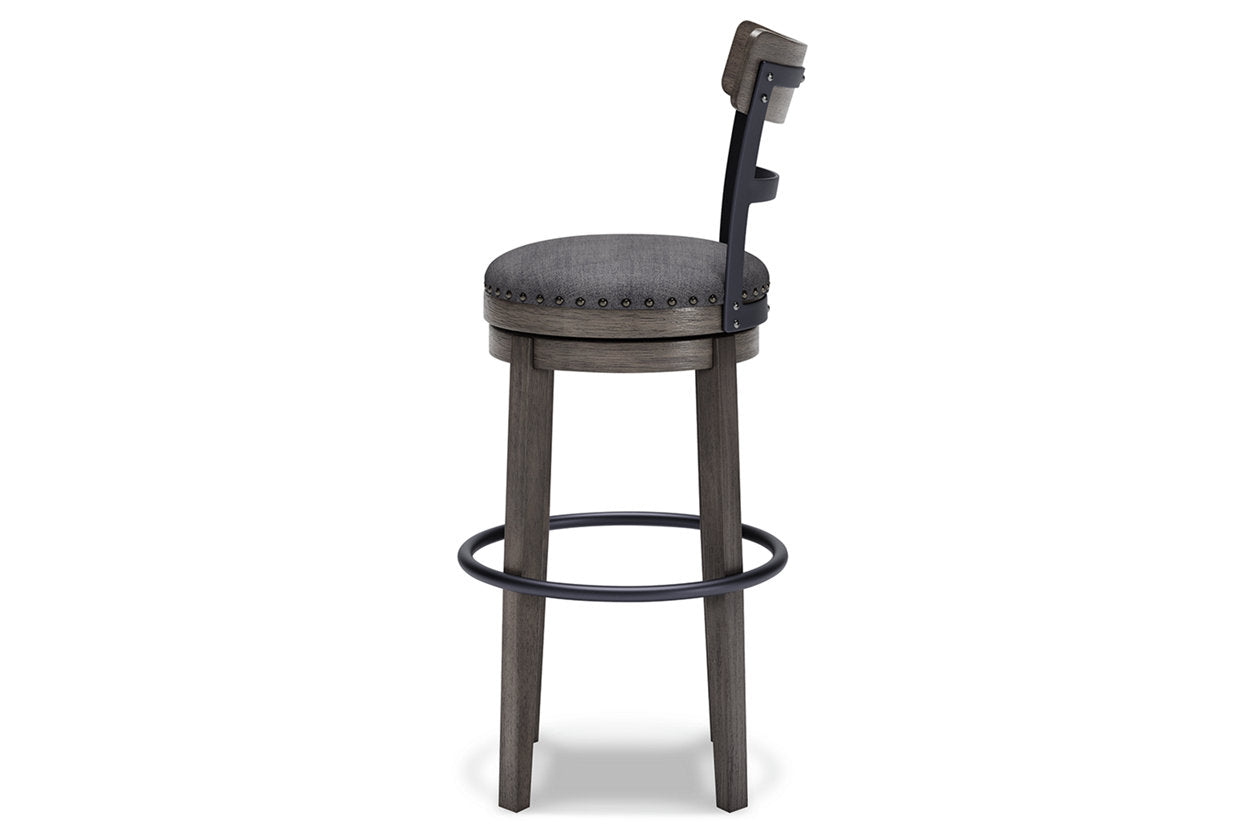 Caitbrook Gray Bar Height Barstool - D388-230 - Luna Furniture - Dallas Store