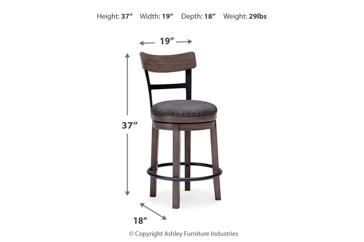Caitbrook Gray Counter Height Barstool - D388-224 - Luna Furniture - Dallas Store