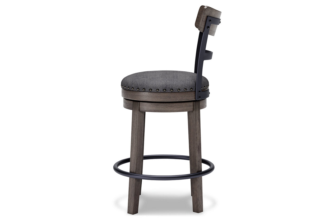 Caitbrook Gray Counter Height Barstool - D388-224 - Luna Furniture - Dallas Store