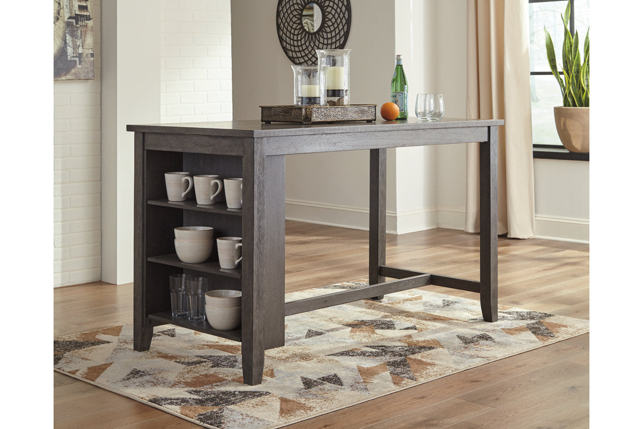 Caitbrook Gray Counter Height Dining Table - D388-13 - Luna Furniture - Dallas Store