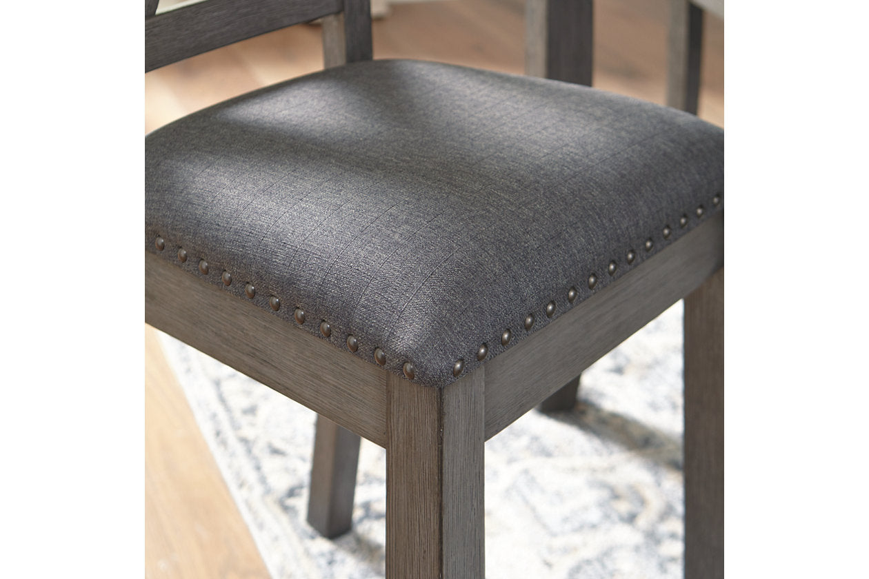 Caitbrook Gray Dining Table and Chairs, Set of 7 - D388-425 - Luna Furniture - Dallas Store