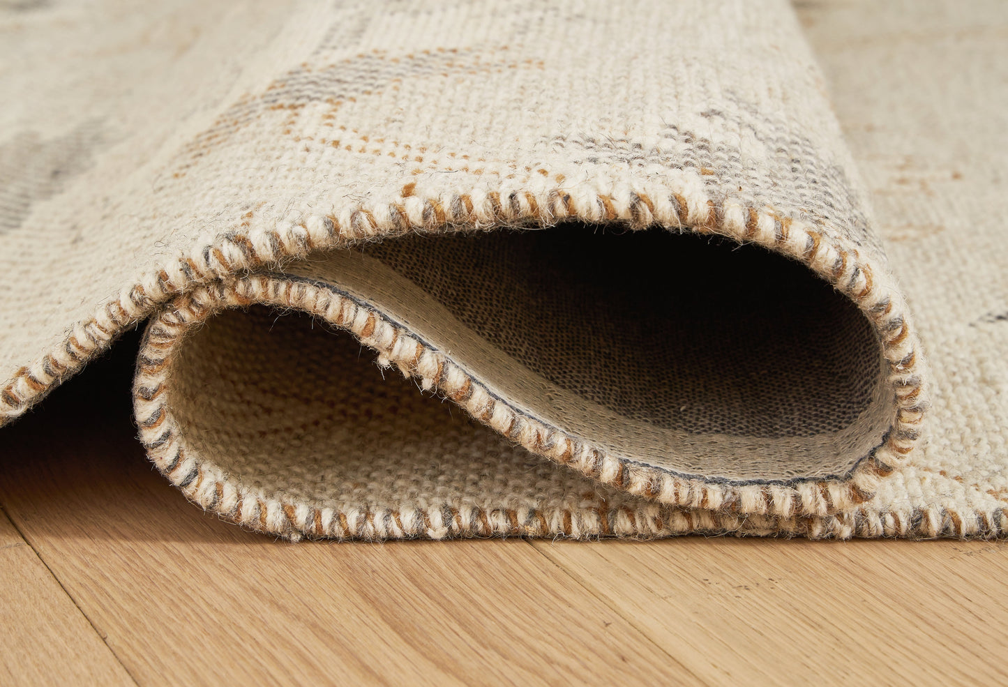 Calkin Linen/Gray/Caramel 5' x 7' Rug - R406392 - Luna Furniture - Dallas Store