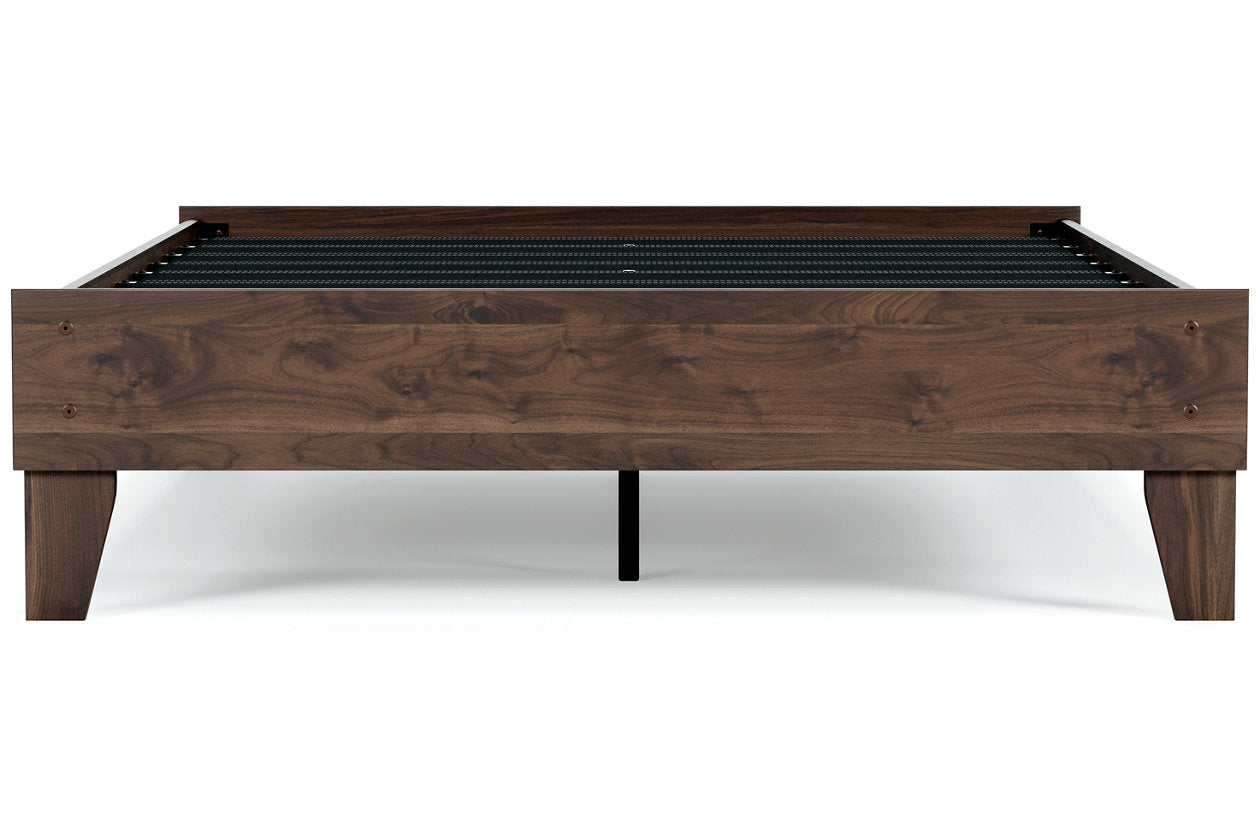 Calverson Mocha Full Platform Bed - EB3660-112 - Luna Furniture - Dallas Store