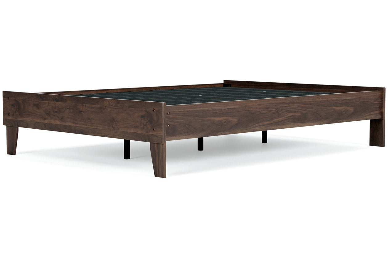 Calverson Mocha Full Platform Bed - EB3660-112 - Luna Furniture - Dallas Store