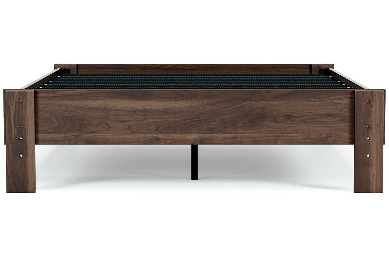 Calverson Mocha Full Platform Bed - EB3660-112 - Luna Furniture - Dallas Store