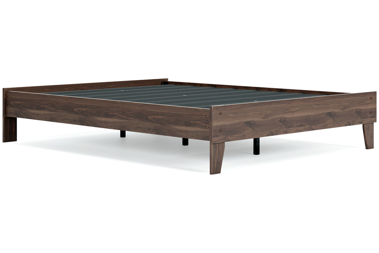 Calverson Mocha Queen Platform Bed - EB3660-113 - Luna Furniture - Dallas Store