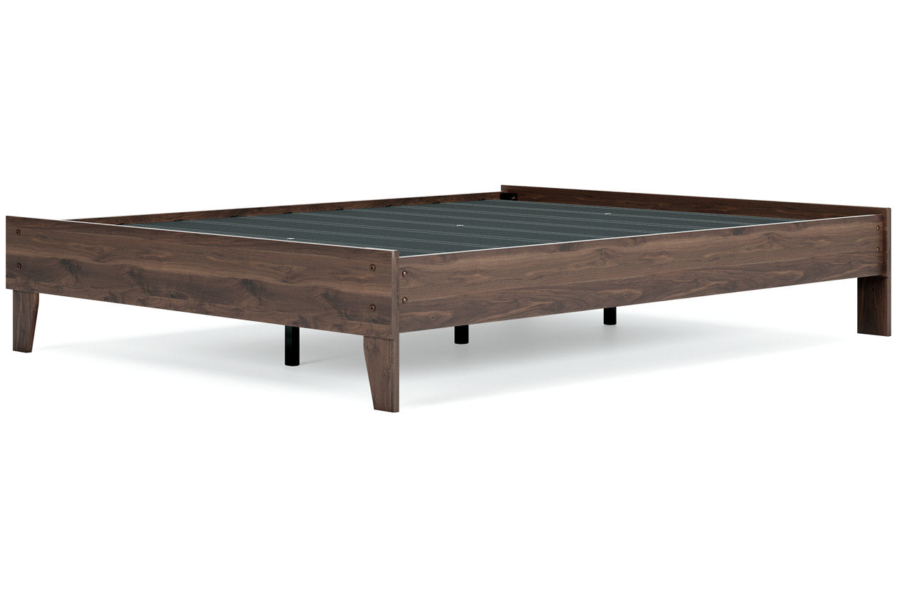Calverson Mocha Queen Platform Bed - EB3660-113 - Luna Furniture - Dallas Store