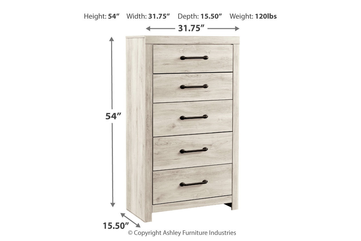 Cambeck Whitewash Chest of Drawers - B192-46 - Luna Furniture - Dallas Store