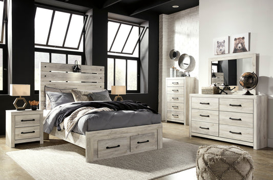 Cambeck Whitewash Footboard Storage Youth Bedroom Set - SET | B192-84S | B192-86 | B192-87 | B192-92 | B192-46 - Luna Furniture - Dallas Store