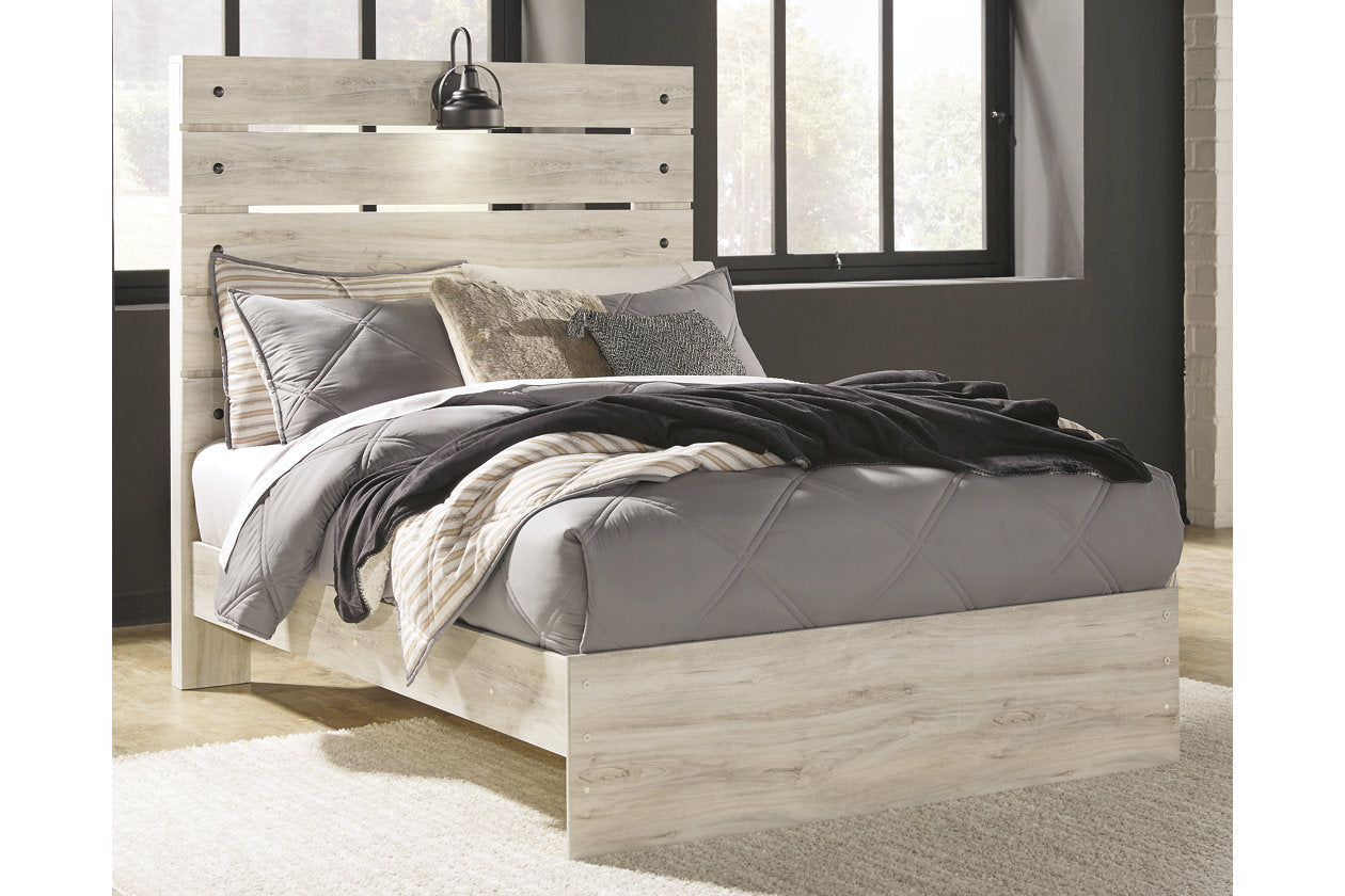Cambeck Whitewash Full Panel Bed - SET | B192-84 | B192-86 | B192-87 - Luna Furniture - Dallas Store