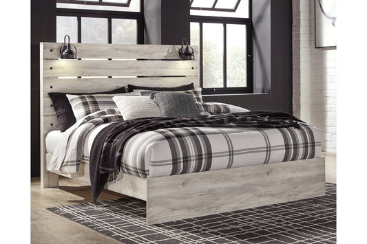 Cambeck Whitewash King Panel Bed - SET | B192-56 | B192-58 | B192-97 - Luna Furniture - Dallas Store