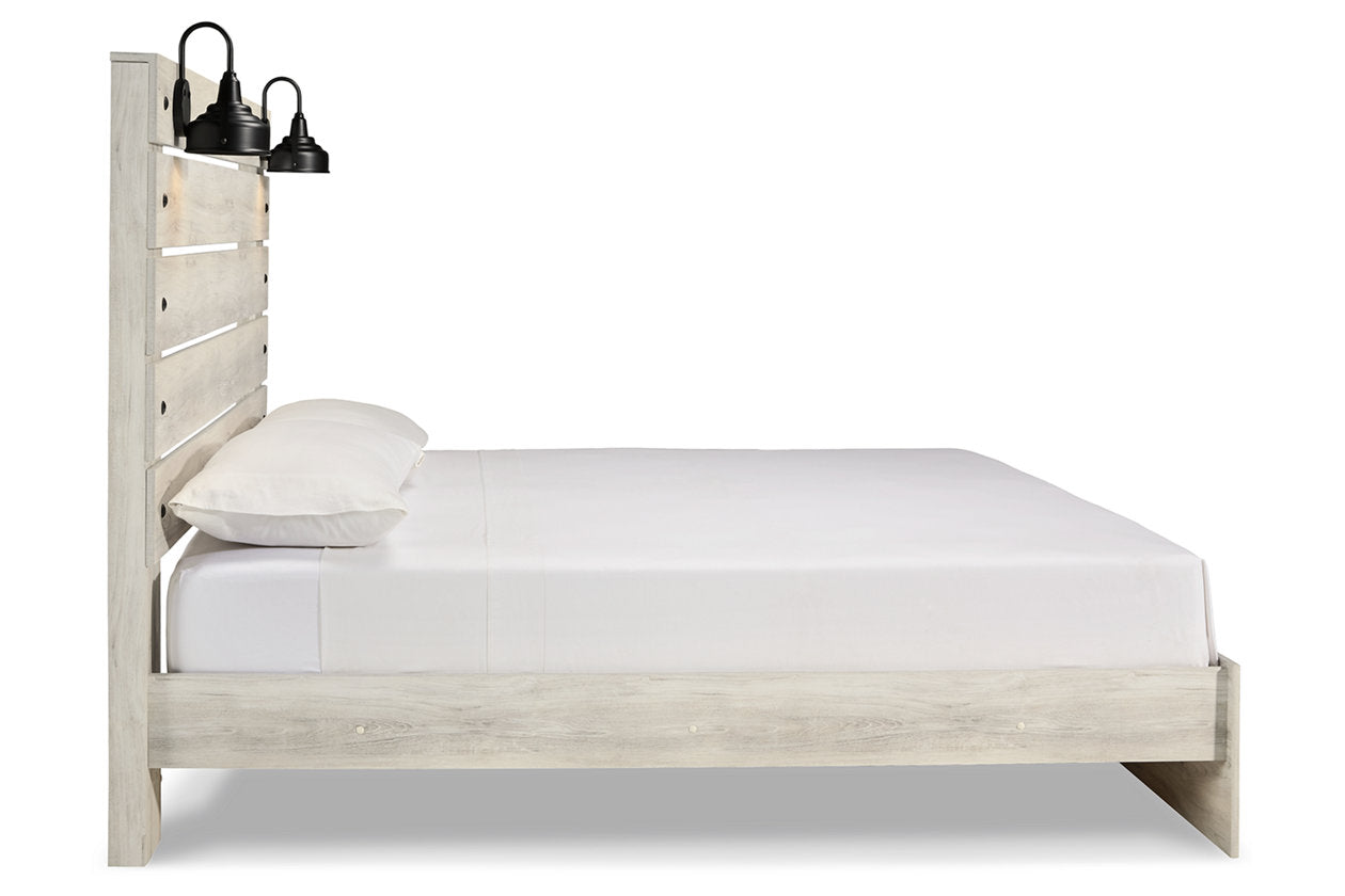 Cambeck Whitewash King Panel Bed - SET | B192-56 | B192-58 | B192-97 - Luna Furniture - Dallas Store