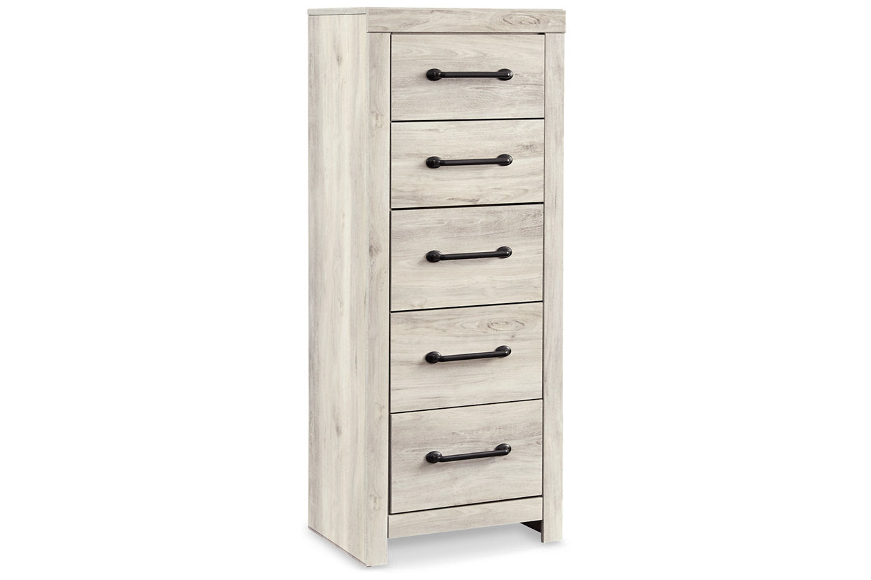 Cambeck Whitewash Narrow Chest of Drawers - B192-11 - Luna Furniture - Dallas Store