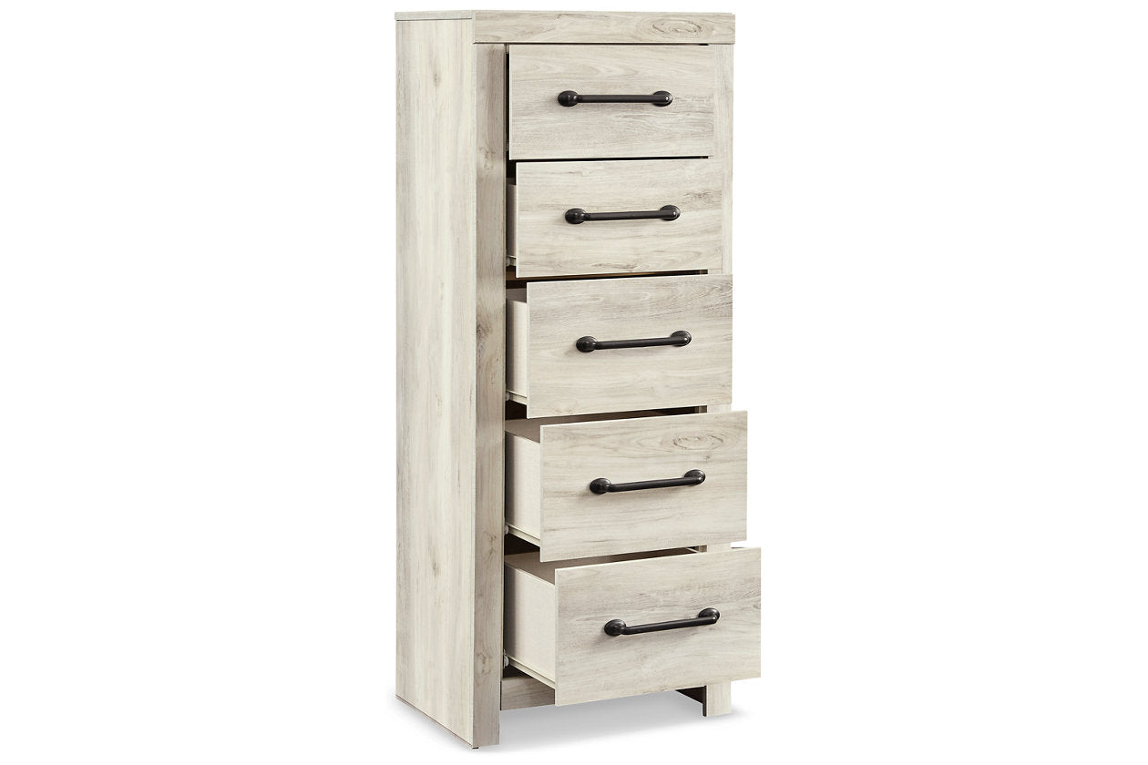 Cambeck Whitewash Narrow Chest of Drawers - B192-11 - Luna Furniture - Dallas Store