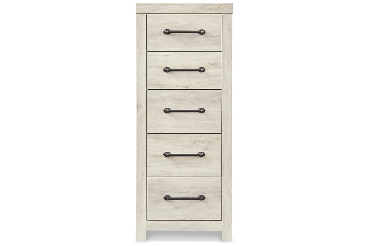 Cambeck Whitewash Narrow Chest of Drawers - B192-11 - Luna Furniture - Dallas Store