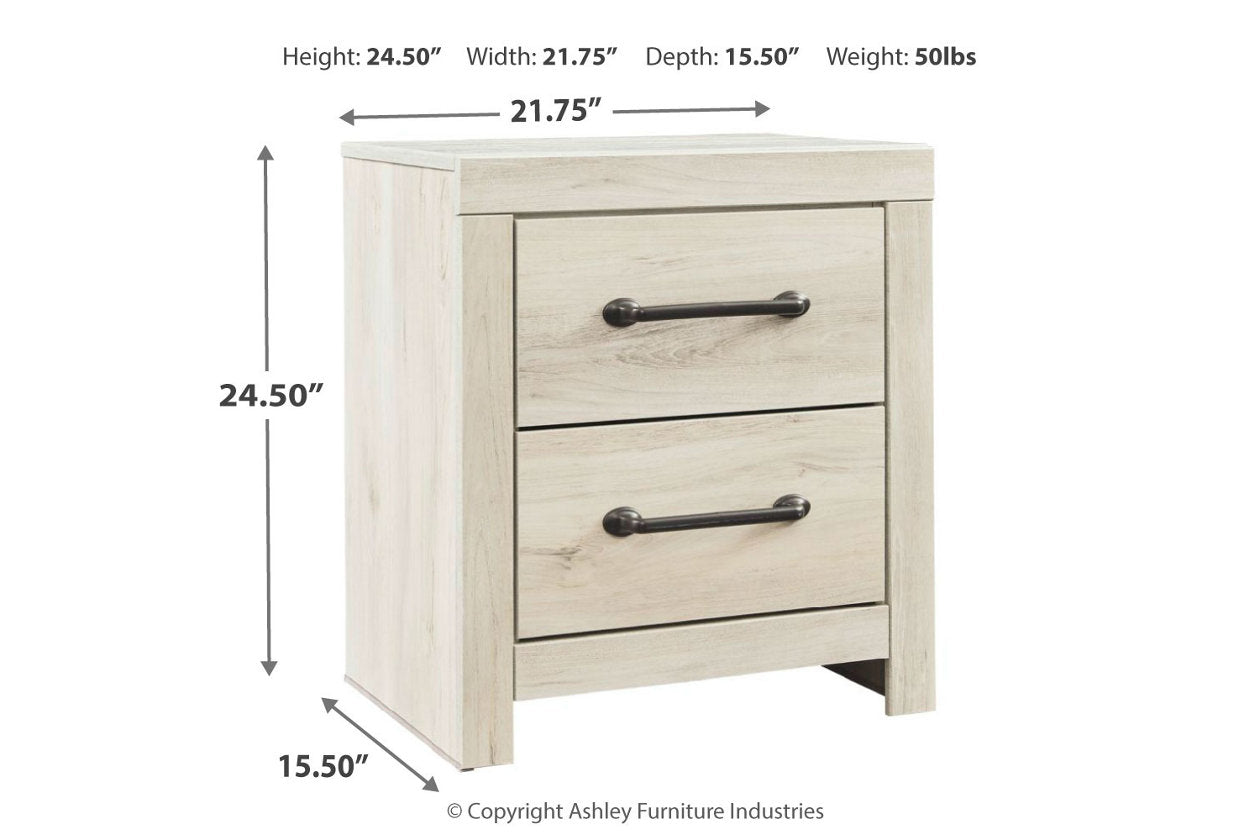 Cambeck Whitewash Nightstand - B192-92 - Luna Furniture - Dallas Store