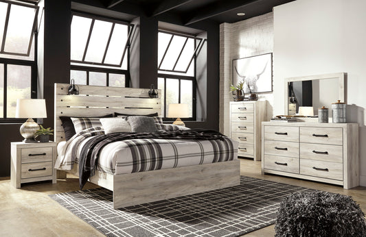 Cambeck Whitewash Panel Bedroom Set - SET | B192-56 | B192-58 | B192-97 | B192-31 | B192-36 | B192-92 | B192-46 - Luna Furniture - Dallas Store