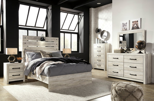 Cambeck Whitewash Panel Youth Bedroom Set - SET | B192-52 | B192-53 | B192-83 | B192-92 | B192-46 - Luna Furniture - Dallas Store