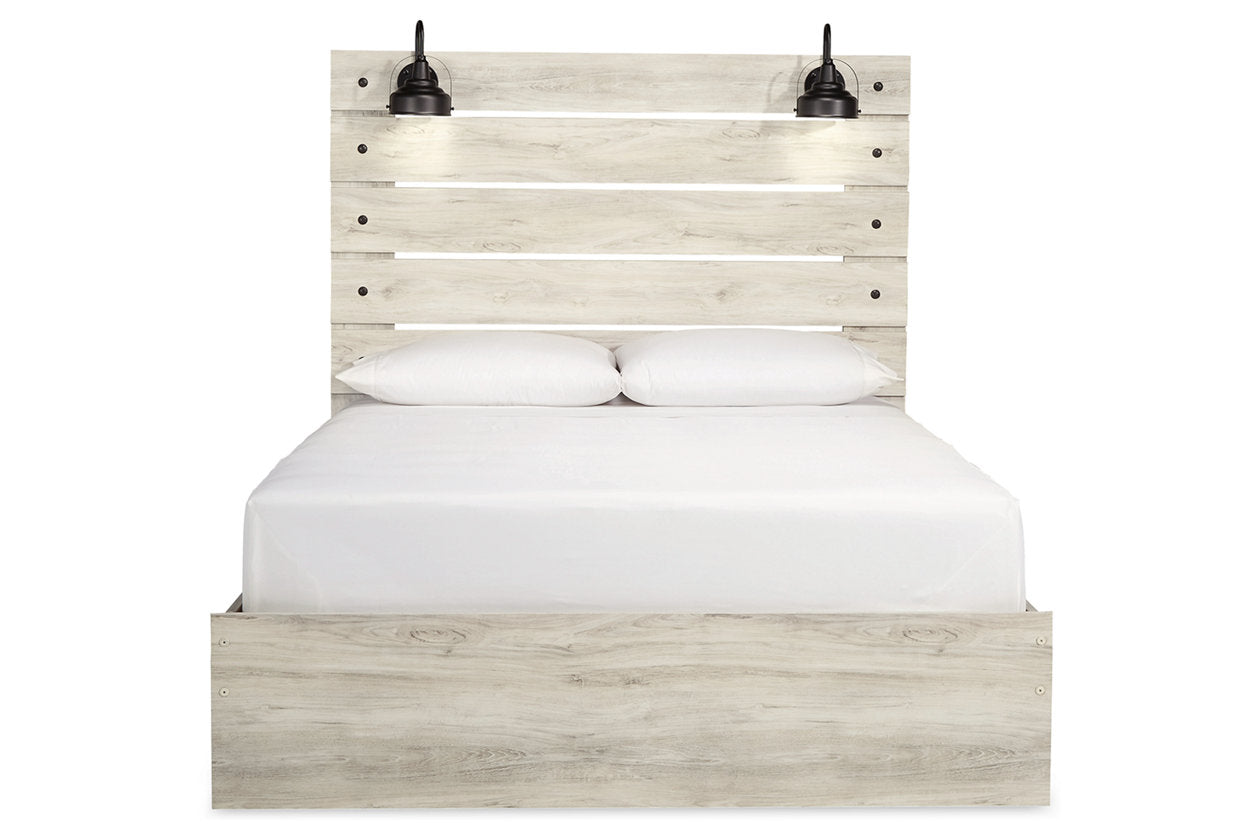 Cambeck Whitewash Queen Panel Bed - SET | B192-54 | B192-57 | B192-96 - Luna Furniture - Dallas Store