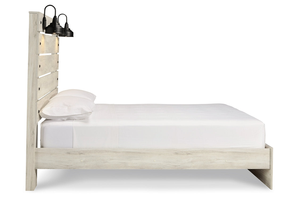 Cambeck Whitewash Queen Panel Bed - SET | B192-54 | B192-57 | B192-96 - Luna Furniture - Dallas Store