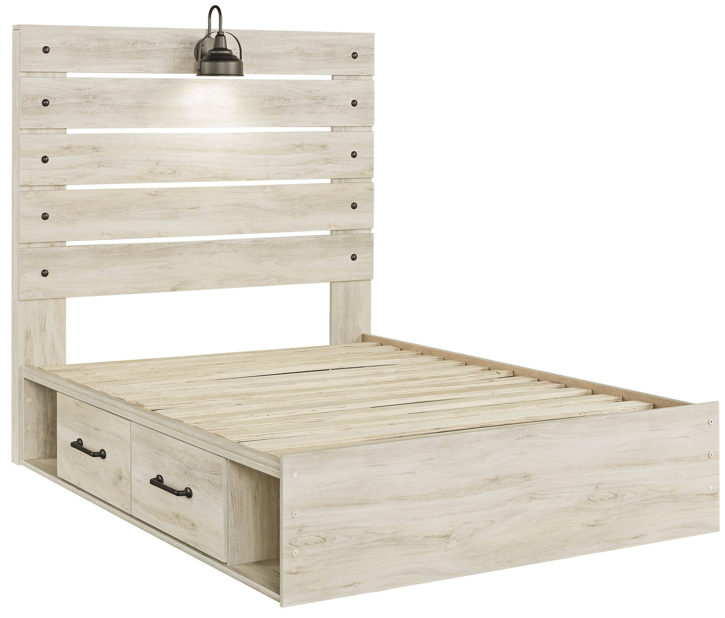 Cambeck Whitewash Side Storage Platform Youth Bedroom Set - SET | B192-84 | B192-87 | B192-150 | B192-31 | B192-92 | B100-12 - Luna Furniture - Dallas Store