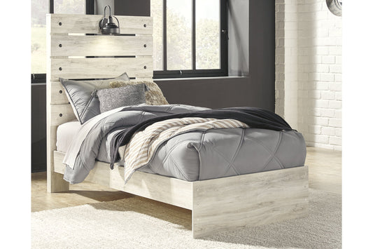 Cambeck Whitewash Twin Panel Bed - SET | B192-52 | B192-53 | B192-83 - Luna Furniture - Dallas Store