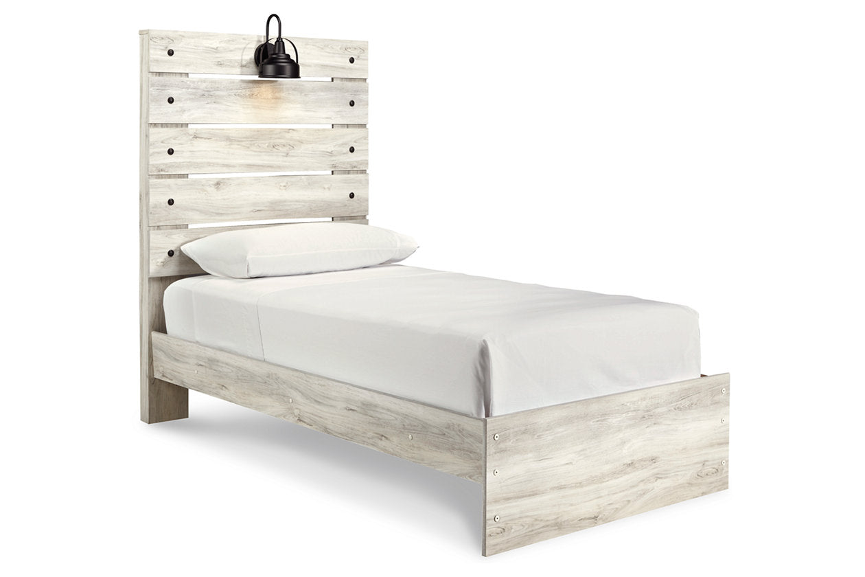 Cambeck Whitewash Twin Panel Bed - SET | B192-52 | B192-53 | B192-83 - Luna Furniture - Dallas Store