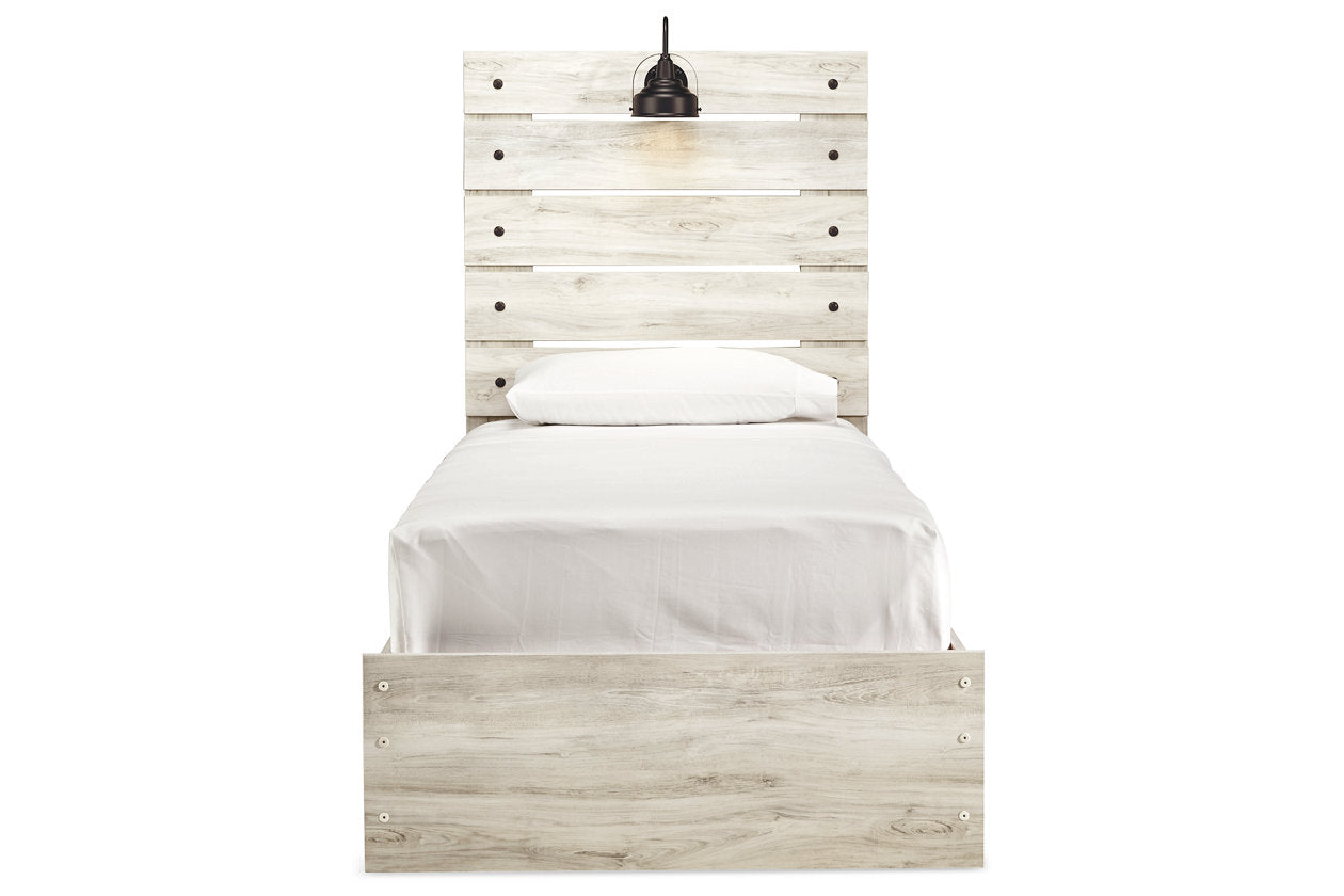Cambeck Whitewash Twin Panel Bed - SET | B192-52 | B192-53 | B192-83 - Luna Furniture - Dallas Store