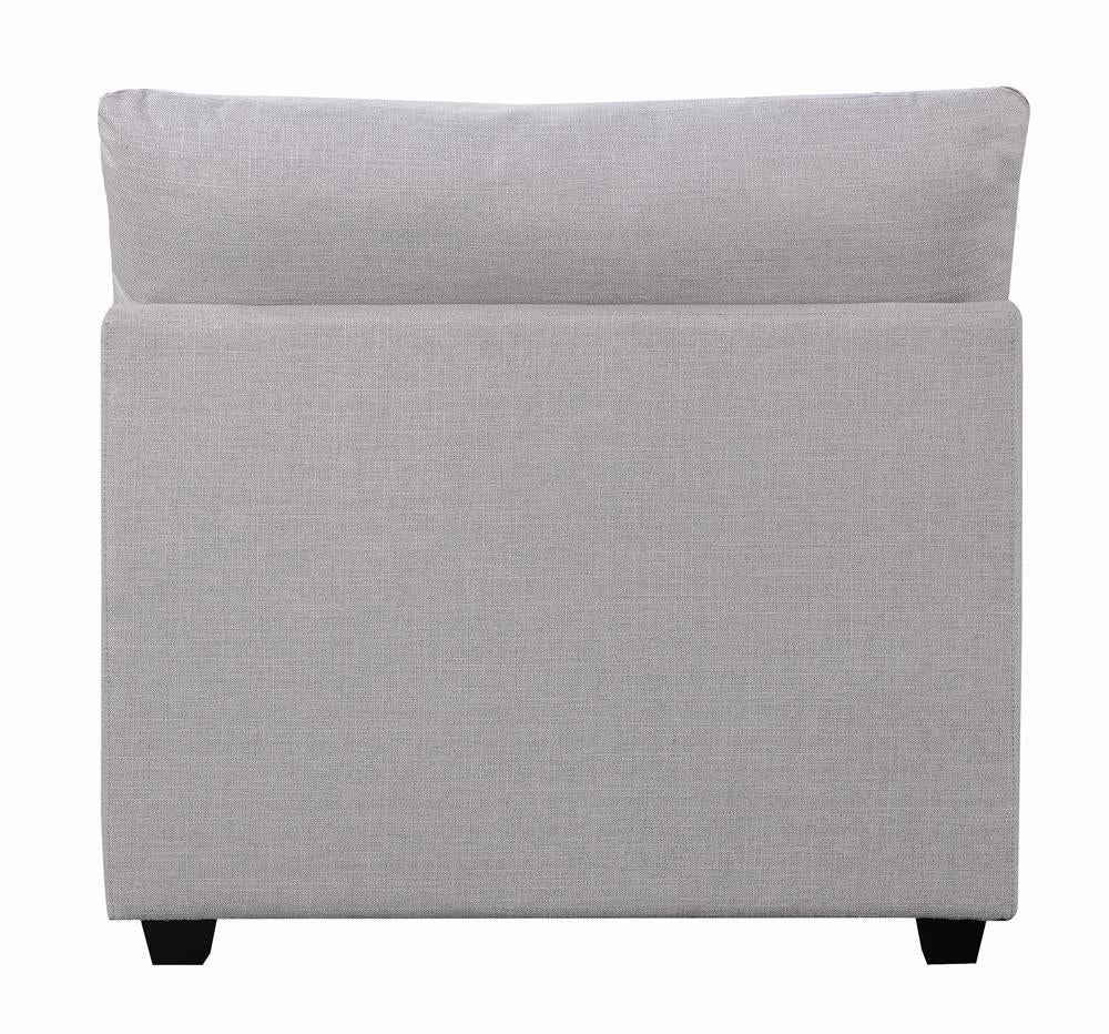 Cambria Gray Upholstered Armless Chair - 551511 - Luna Furniture - Dallas Store