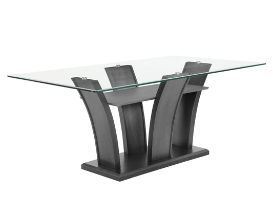 Camelia Gray Dining Table - SET | 1216T-4272-BSL | 1216T-4272-GL - Luna Furniture - Dallas Store