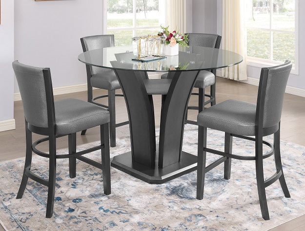 Camelia Gray/Gray Counter Height Chair, Set of 2 - 1716S-24 - Luna Furniture - Dallas Store