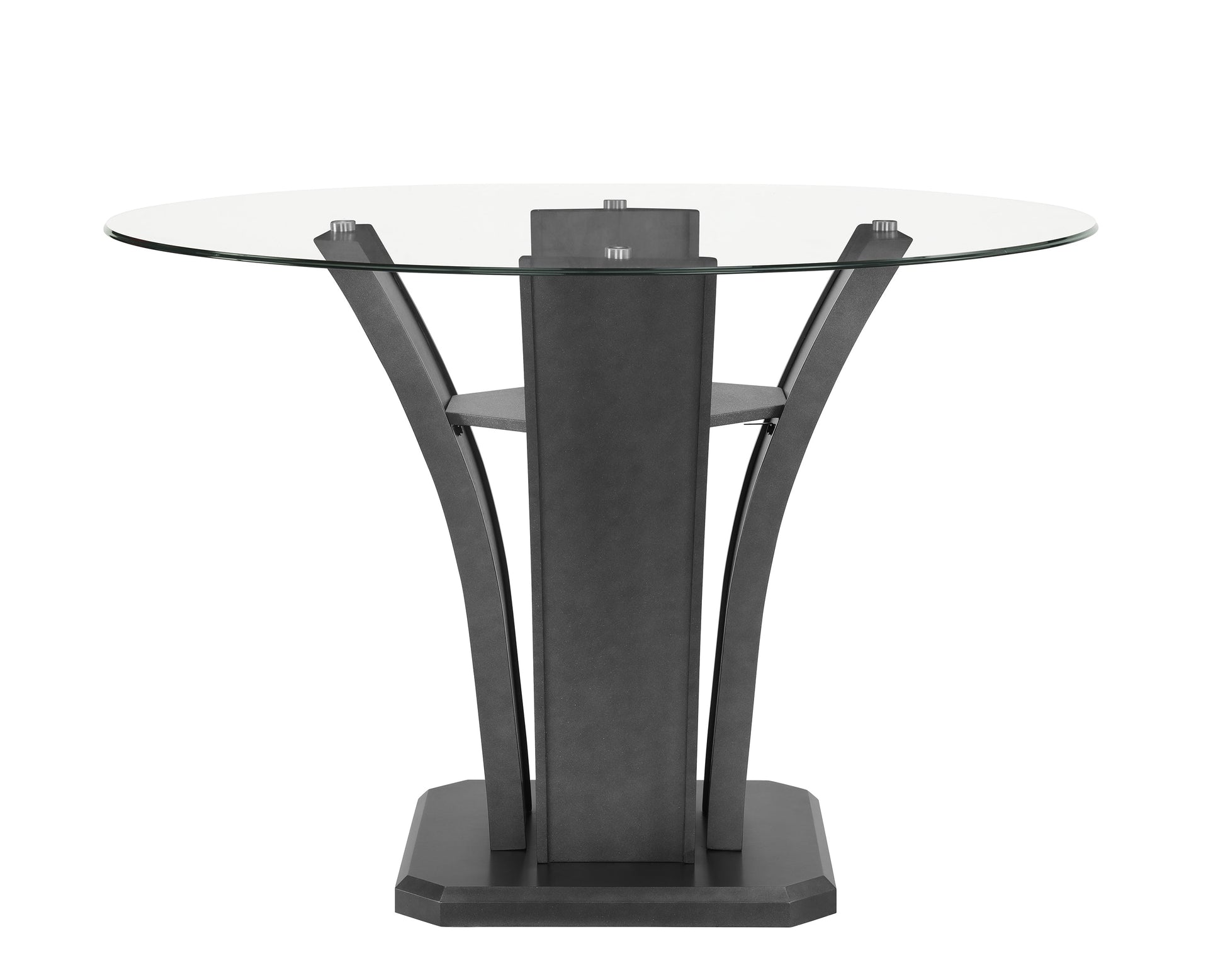 Camelia Gray Round Counter Height Table - SET | 1716T-54-BSL | 1716T-54RD-GL - Luna Furniture - Dallas Store