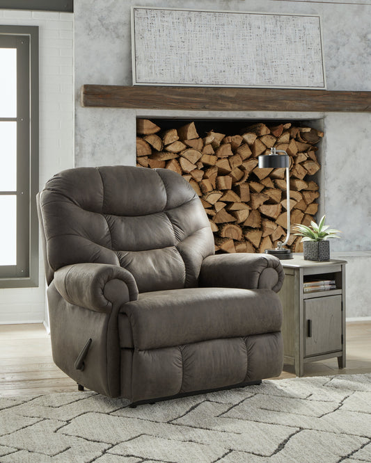Camera Time Gunmetal Recliner - 6570729 - Luna Furniture - Dallas Store