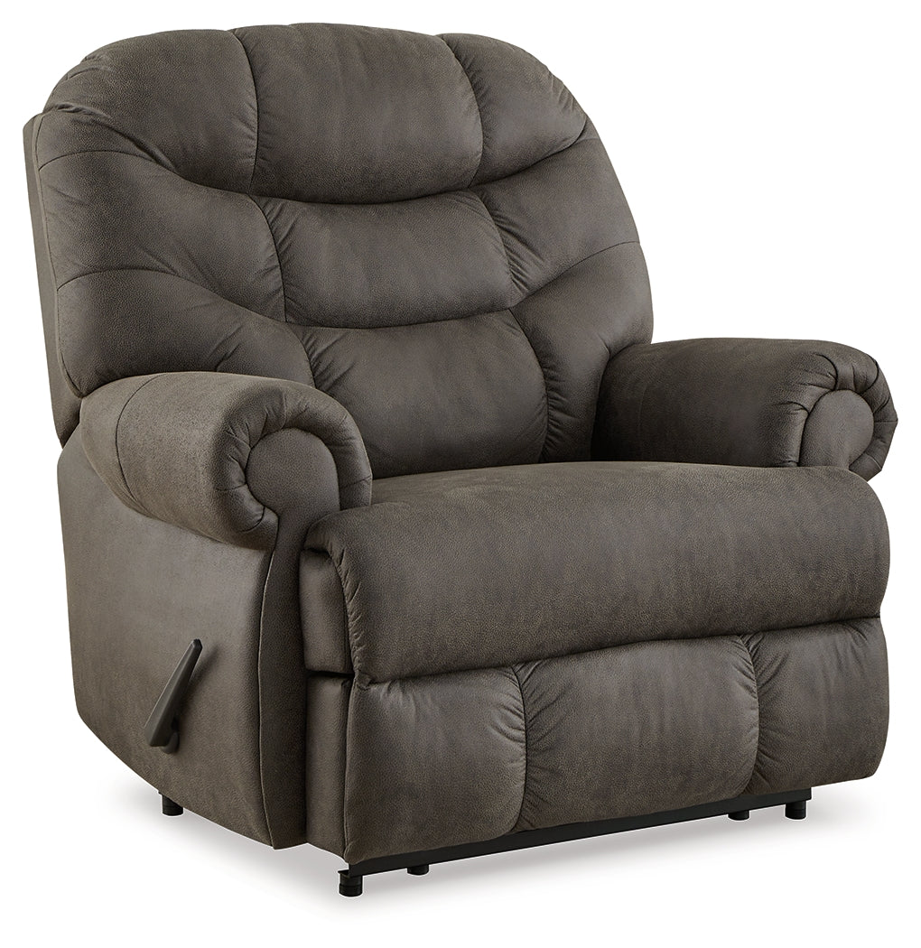 Camera Time Gunmetal Recliner - 6570729 - Luna Furniture - Dallas Store
