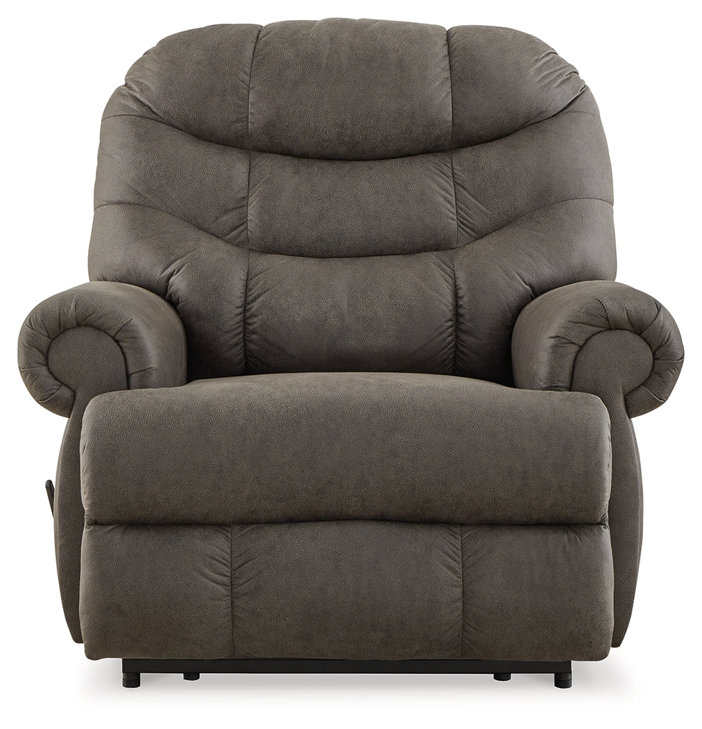 Camera Time Gunmetal Recliner - 6570729 - Luna Furniture - Dallas Store