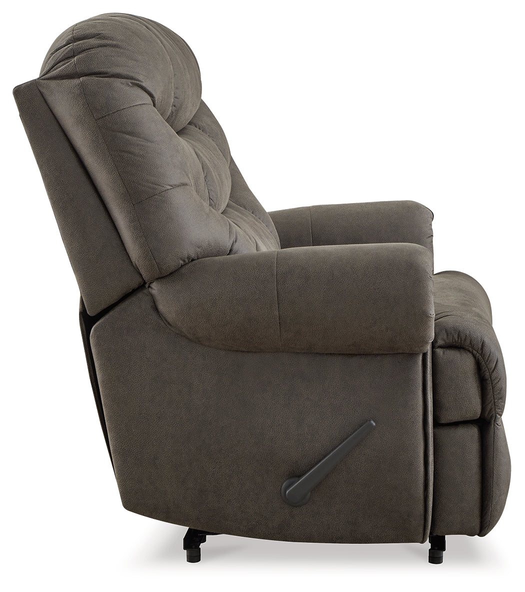 Camera Time Gunmetal Recliner - 6570729 - Luna Furniture - Dallas Store