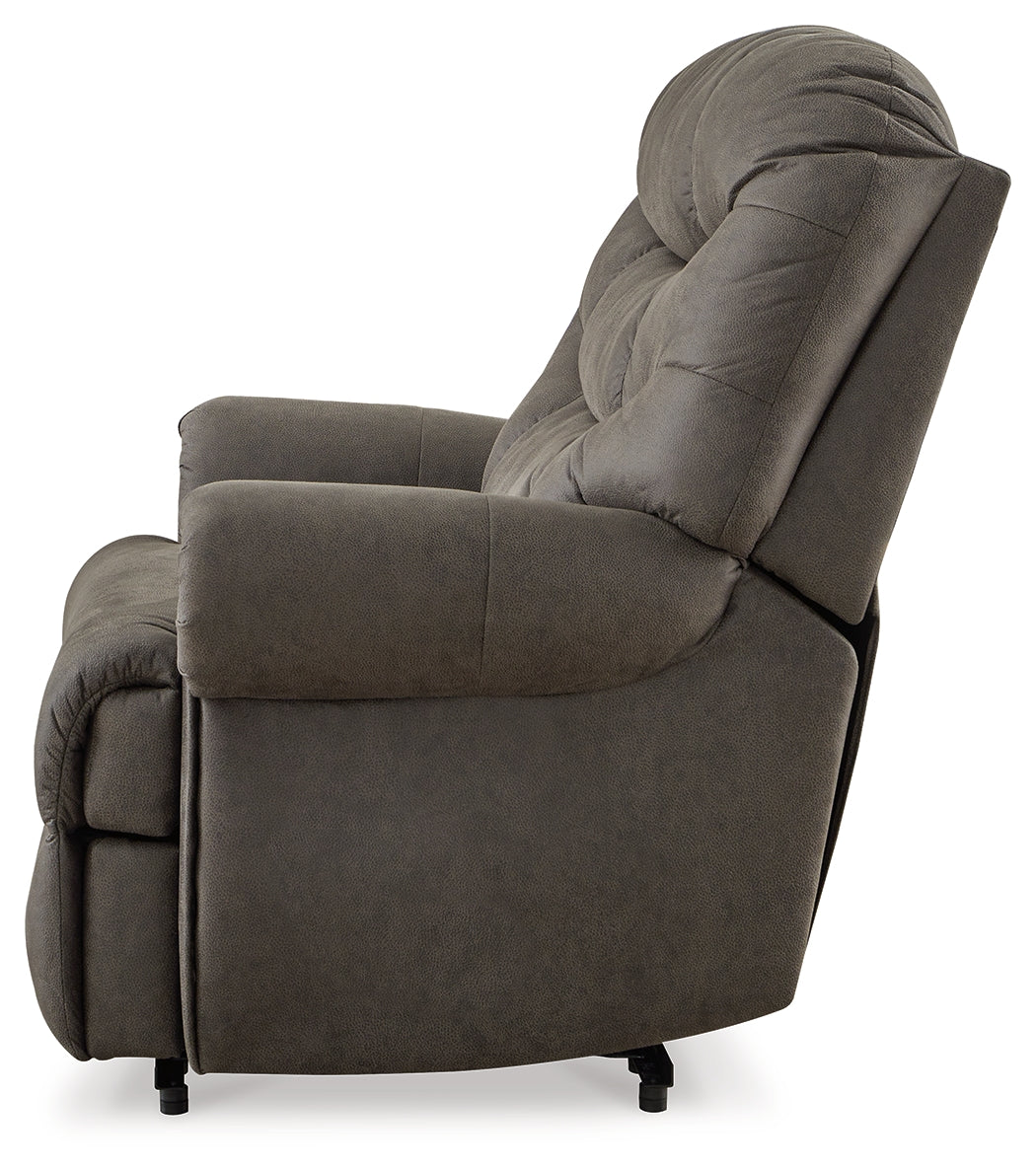 Camera Time Gunmetal Recliner - 6570729 - Luna Furniture - Dallas Store