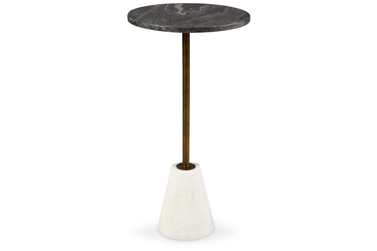 Caramont Black/White/Gold Finish Accent Table - A4000540 - Luna Furniture - Dallas Store