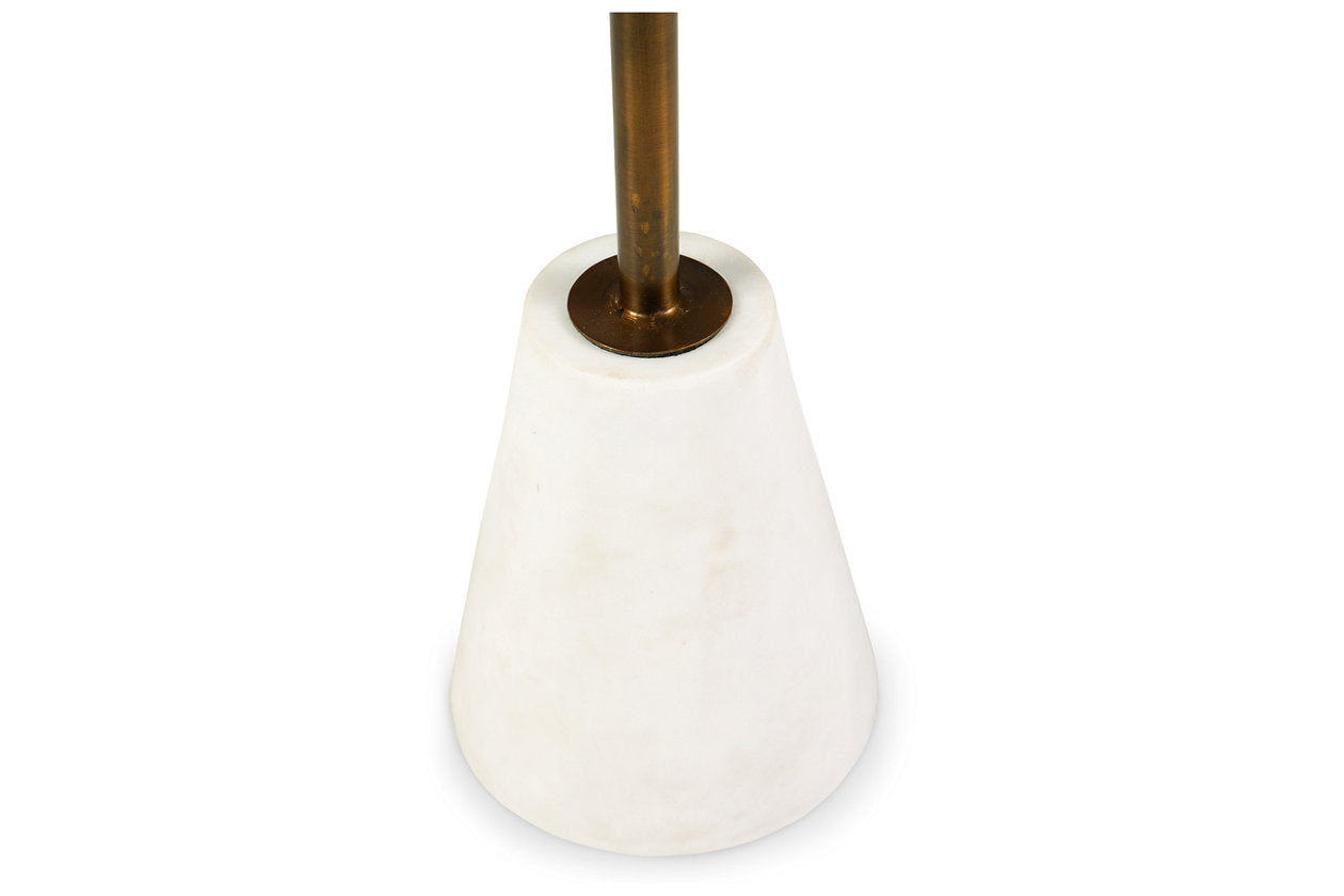 Caramont Black/White/Gold Finish Accent Table - A4000540 - Luna Furniture - Dallas Store