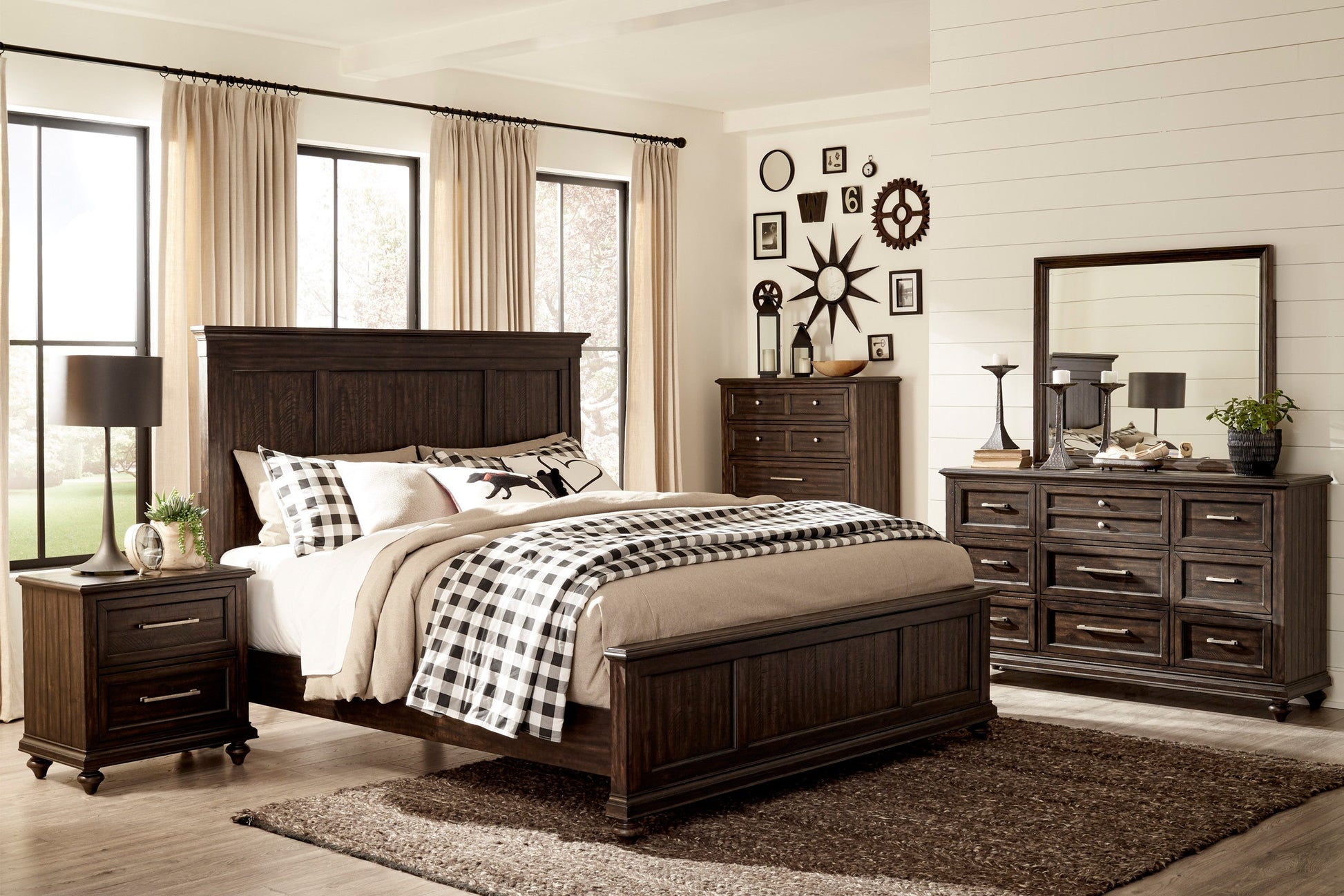 Cardano Driftwood Charcoal Mirror (Mirror Only) - 1689-6 - Luna Furniture - Dallas Store