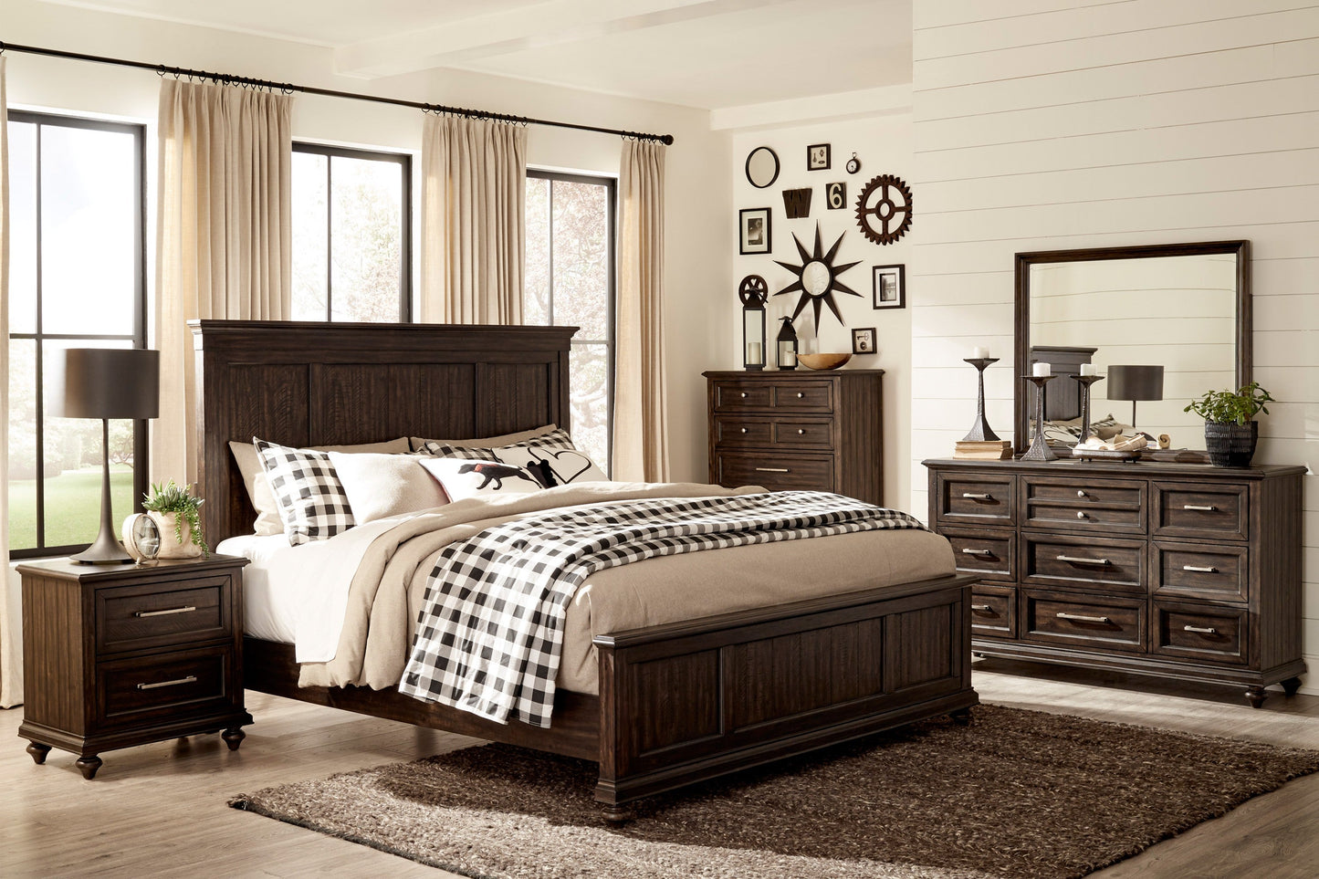 Cardano Driftwood Charcoal Nightstand - 1689-4 - Luna Furniture - Dallas Store