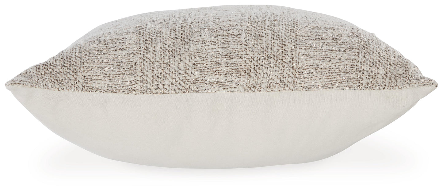 Carddon Brown/White Pillow, Set of 4 - A1000971 - Luna Furniture - Dallas Store