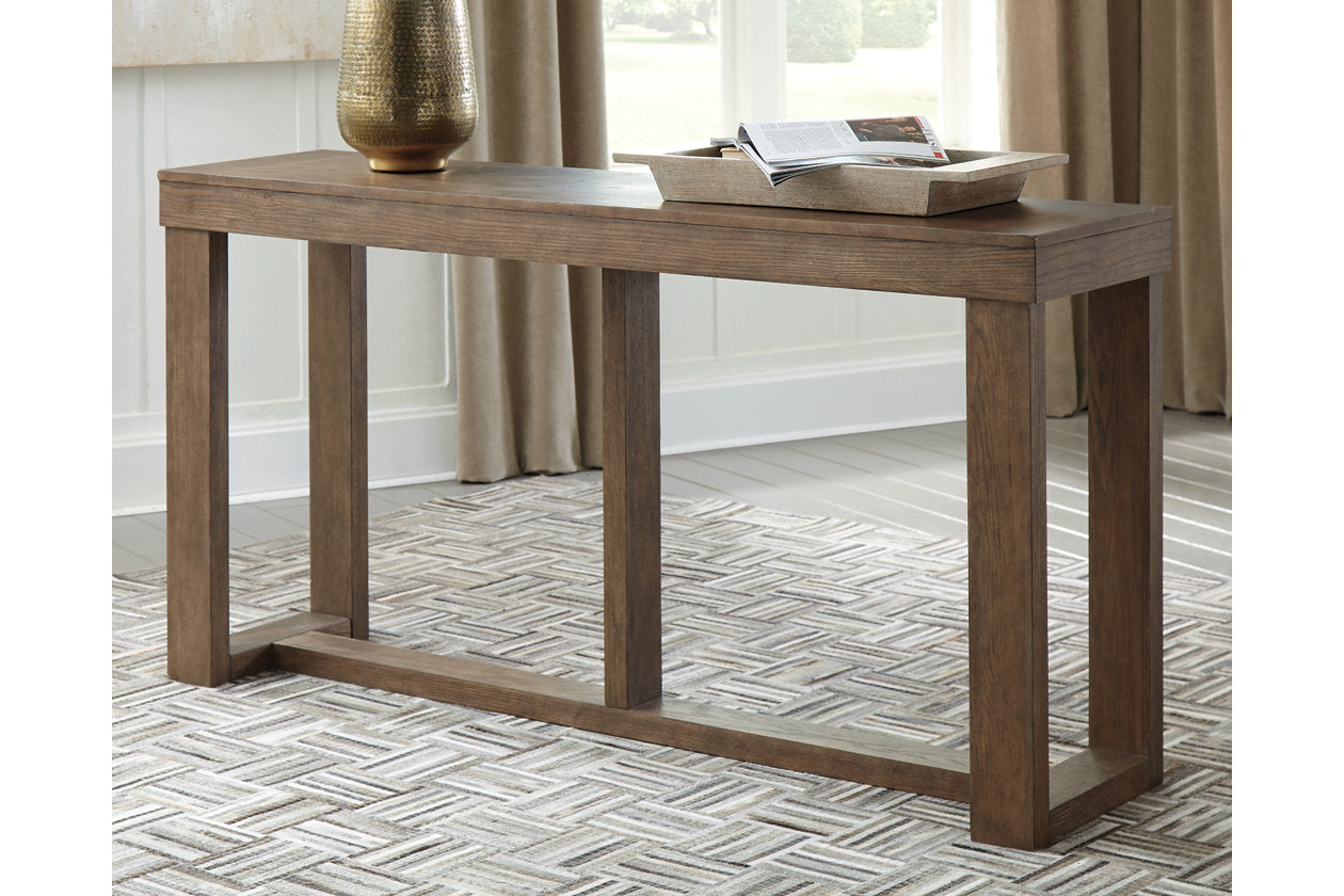 Cariton Gray Sofa/Console Table - T471-4 - Luna Furniture - Dallas Store