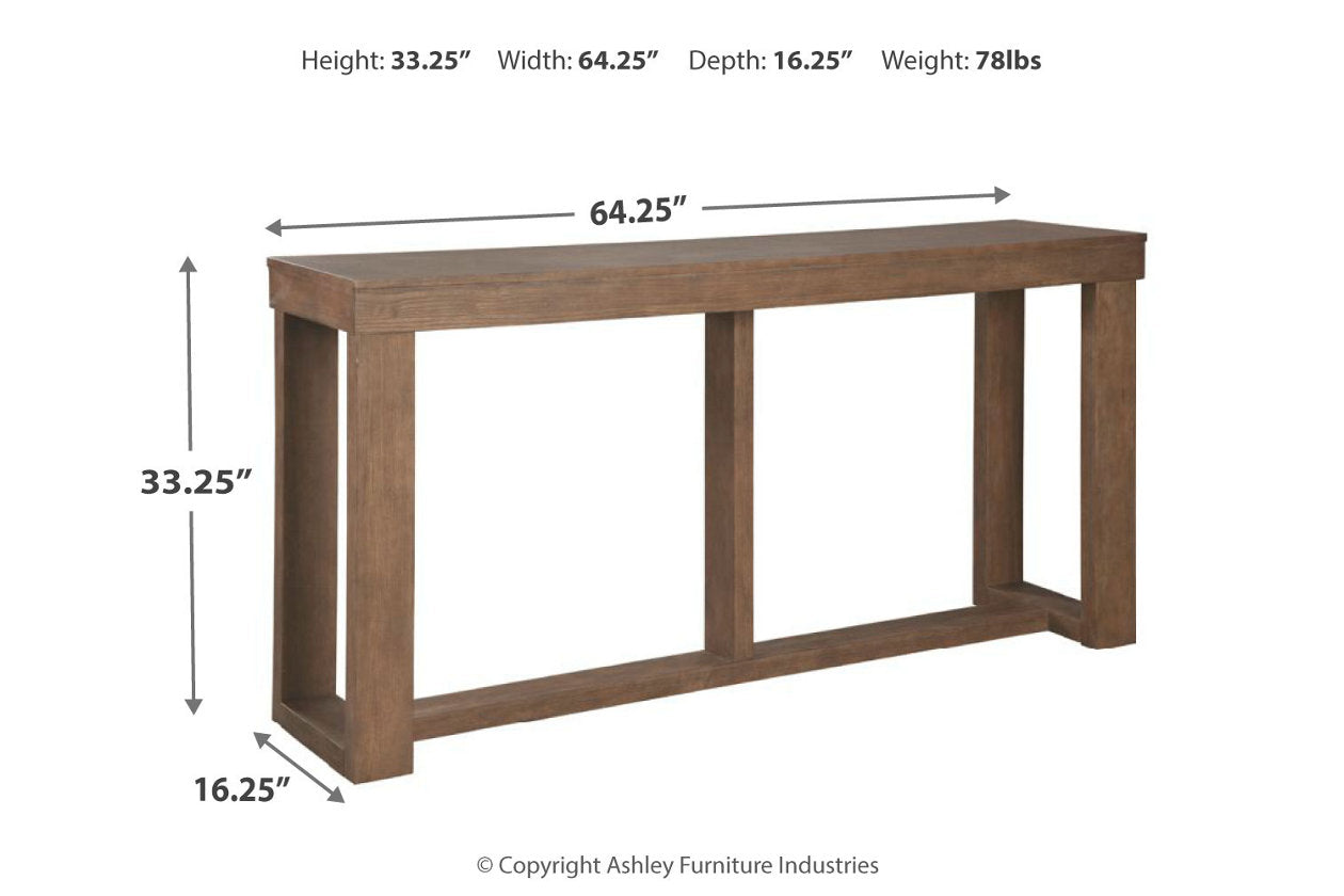 Cariton Gray Sofa/Console Table - T471-4 - Luna Furniture - Dallas Store